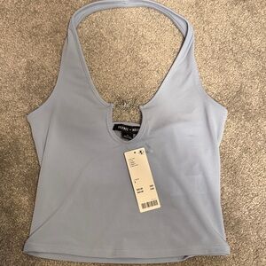Silence + Noise Light Blue Tank Top